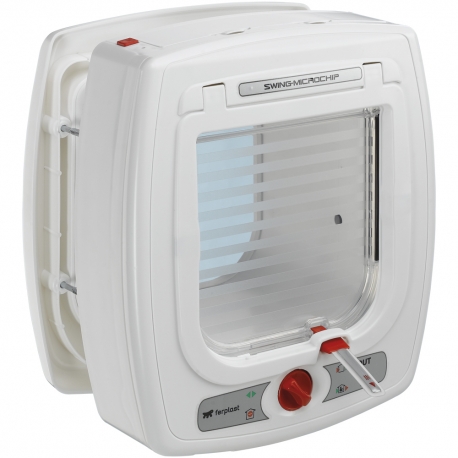 Puerta Blanca Swing Microchip Ferplast