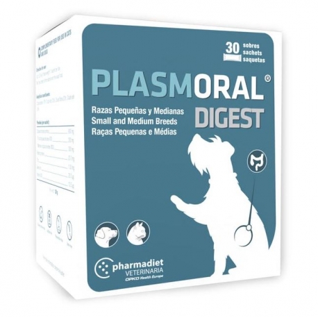 Plasmoral Digest nourriture complémentaire pour chiens 30 sachets