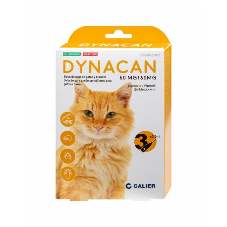 Dynacan pipettes antiparasitaires pour chats