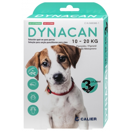 Dynacan pipettes antiparasitaires pour chiens