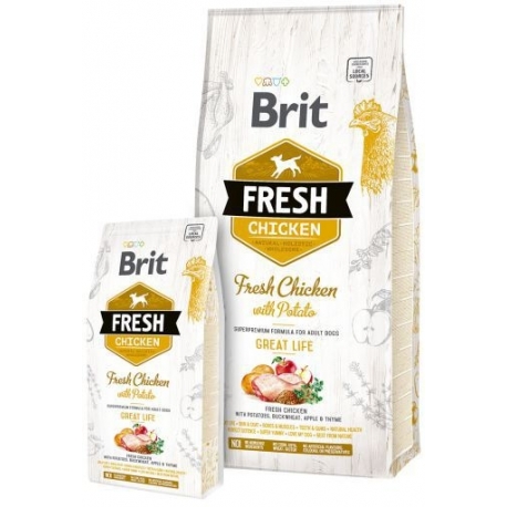 Brit fresh adult great life pollo patata pienso para perros