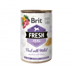 Brit fresh ternera mijo latas para perro