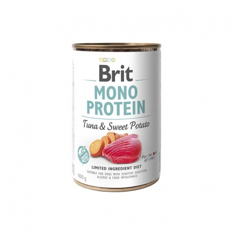Brit mono protein atun y con patata latas para perro