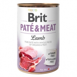 Brit pate meat cordero latas para perro