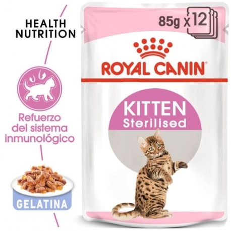 Royal Canin Kitten Sterilised Sobres En Gelatina Para Gatitos