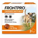 Frontpro Antiparasitario Masticable Para Perros 3 Comp.