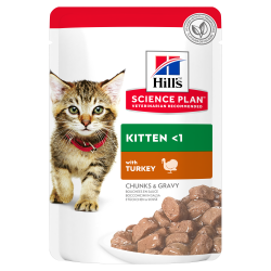 Hills-SP Feline Kitten avec Dinde (Sachet) (1)