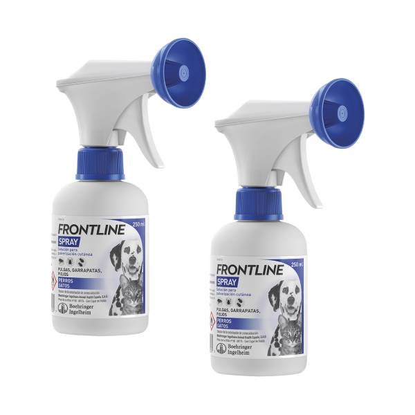 Frontline Spray Antiparasitaire Pack 2x500ml - Petsonic