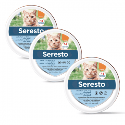 Seresto chat. Pack de 3 colliers.
