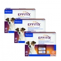 Effitix antiparasitaire pack 3 unités (12 pipettes) pour chiens taille petite (4-10kg)