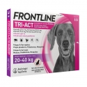 Pack Super Protection : Frontpro Comprimés Mâchables 25-50kg + Frontline Tri-Act 3 Pipettes (20-40kg) chiens taille grande