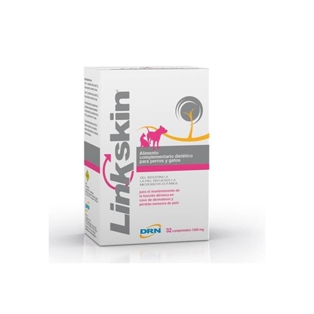 Linkskin Apoyo Función Dermica para Perro-Gato 1500 mg 32 comprimidos