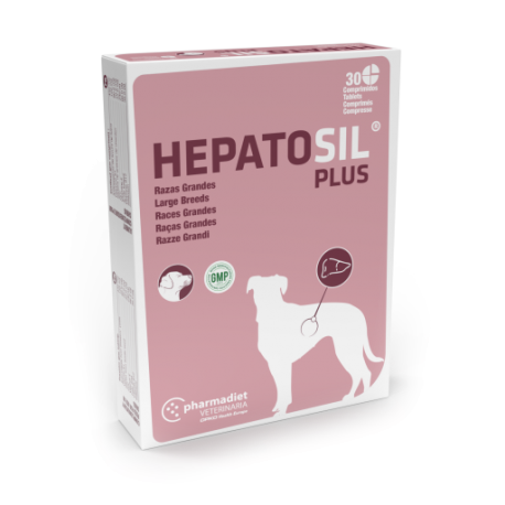 Hepatosil Plus Suplemento Hepatico en Perros de Razas Grandes 30 cpd