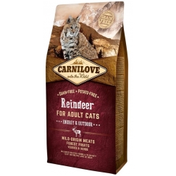 Carnilove Adult Reindeer Energy Outdoor avec renne pour chat