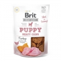 Brit jerky snack puppy meaty coins pavo premios para perro