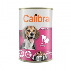 Calibra Premium perro Adulto Latas con Ternera y Pavo en Salsa