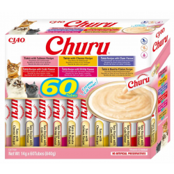 Pack Churu para gato adulto Pure Mix de Atún Con Mariscos 60x14gr