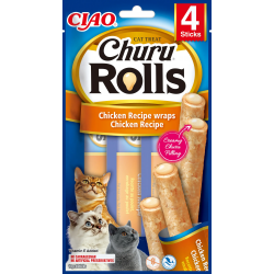 Pack Churu para gato adulto Rolls de Pollo 12x40gr