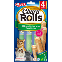 Pack Churu para gato adulto Rolls de Atun 12x40gr