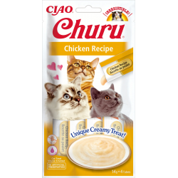 Pack Churu para gato adulto Pure de Pollo 12x56gr