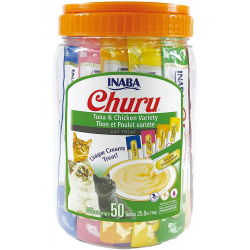 Pack Churu para gato adulto Pure Mix de Atun Con Pollo 50x14gr