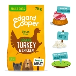 Pienso para perros Edgard & Cooper de pavo y pollo ecológico