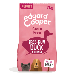 Pienso para perros cachorros Edgard & Cooper con pato fresco y pollo