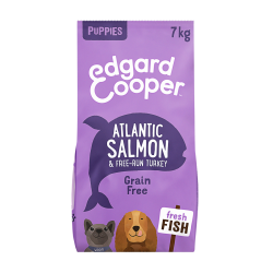 Pienso para perros cachorros Edgard & Cooper con salmón y pavo