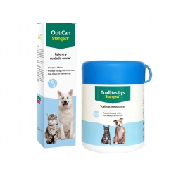 Stangest Dog Pack Optican Ojos + Toallitas para perros