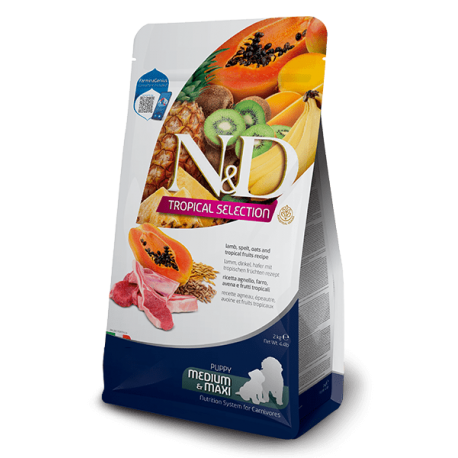 Farmina Tropical Pienso para Cachorros Medium Maxi con Cordero