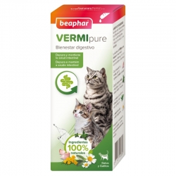 Beaphar VERMIpure repelente líquido natural parásitos internos para gatos