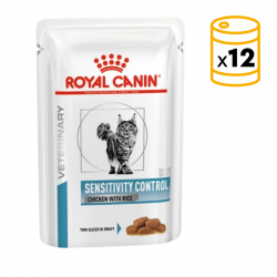 Royal Canin Veterinary Diets Sensitivity Control Pack de Comida Húmeda para gatos de Pollo