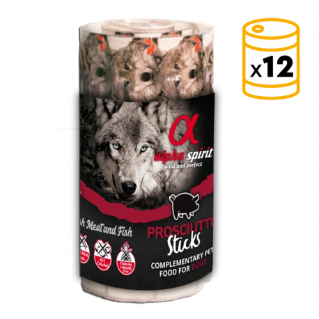 Alpha Spirit pack de sticks de jamón ibérico para perros