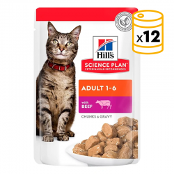 Hills-SP Feline Adult avec Veau (Pouch) (1)