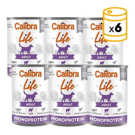 Calibra perro Adulto Latas con Cordero