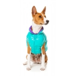 FuzzYard Chaqueta de Plumas para Perros Color Turquesa