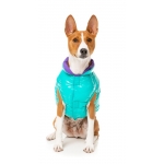 FuzzYard Chaqueta de Plumas para Perros Color Turquesa