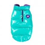 FuzzYard Chaqueta de Plumas para Perros Color Turquesa