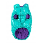 FuzzYard Chaqueta de Plumas para Perros Color Turquesa