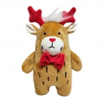 Pawise Alce con Pajarita de Navidad Peluche para Perros