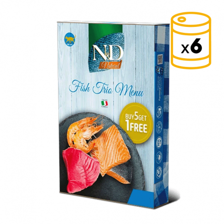 Farmina Natural Fish Trio Menu Comida húmeda para Gatos